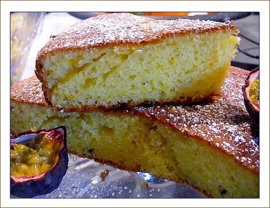 Gâteau léger fruit de la passion